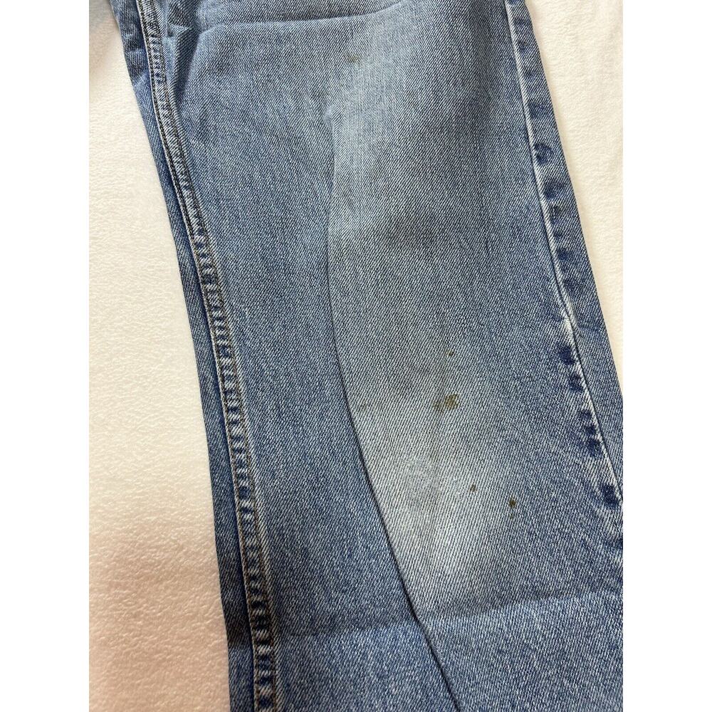 Levis 505 Jeans Mens 34x34 Red Tab Denim Reg fit Straight Leg WORN vintage 13 - Picture 2 of 5